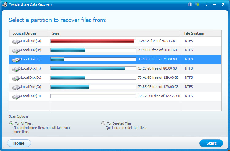 Wondershare Data Recovery - Raw Recovery