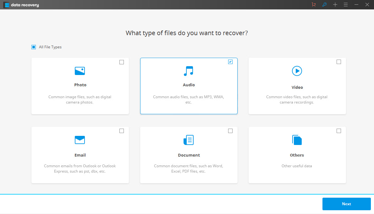 recover lost audio files