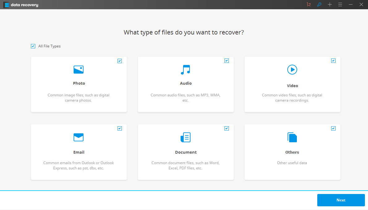 select file type