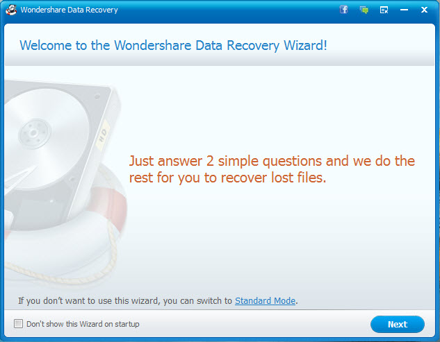 recover lost data from formatted partition step 1