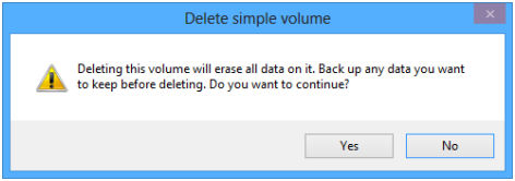delete partition in Windows 10