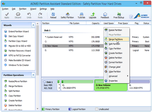 How to Merge Partitions without Data Loss in Windows 10