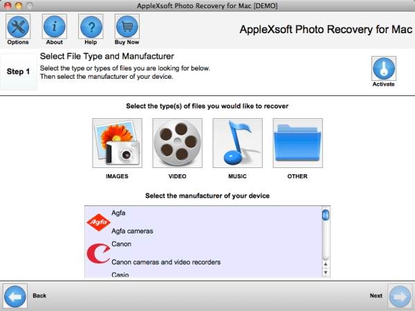 Applessoft Mac Photo Recovery
