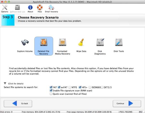 AppleXsoft mac data recovery software