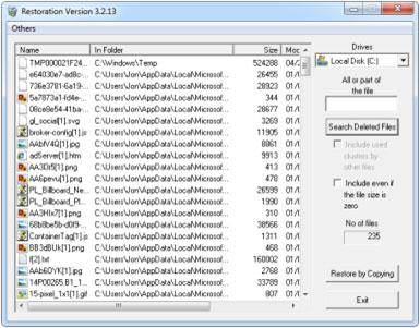Free memory card recovery software: Restoration