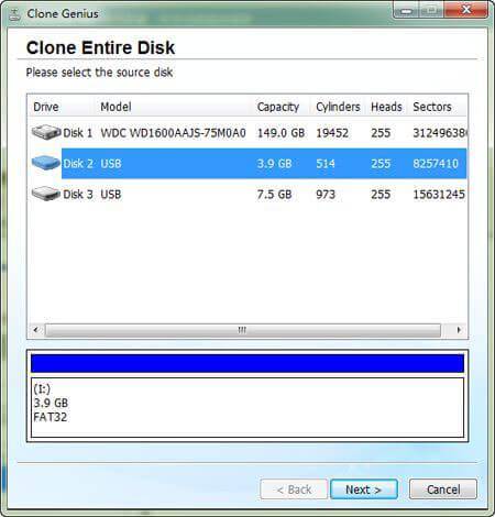 clone usb drive step 1