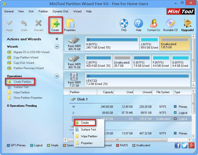 how to use partition manager step 1