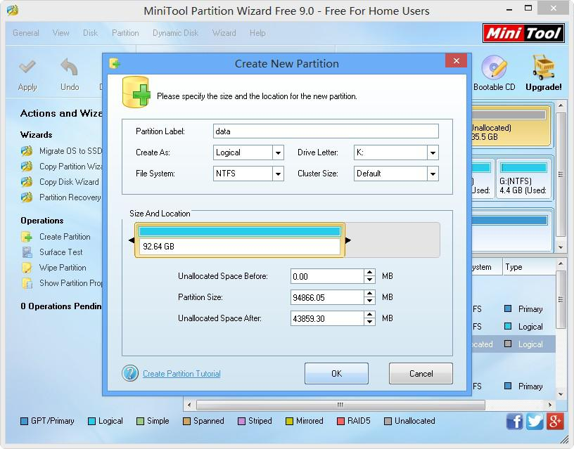 how to use partition manager step 2
