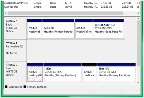 deleted efi system partition step 1