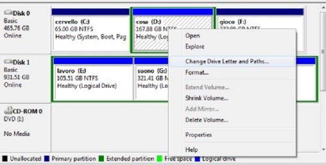 hide partition in Windows step 3