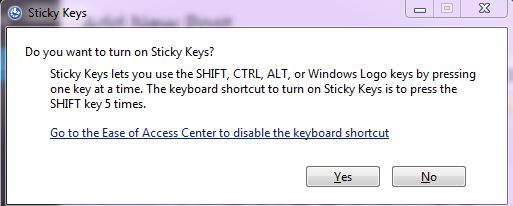 Fixing the issue of shift key not working