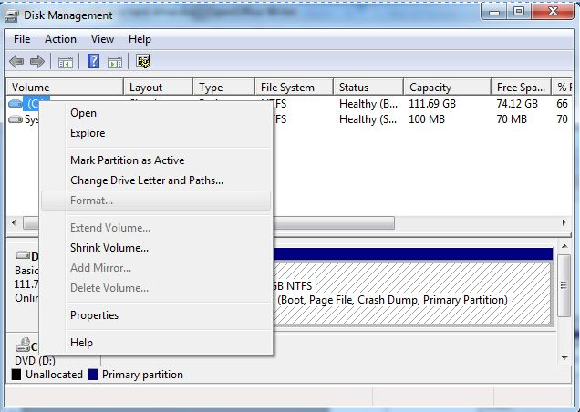 format hard drive step 3