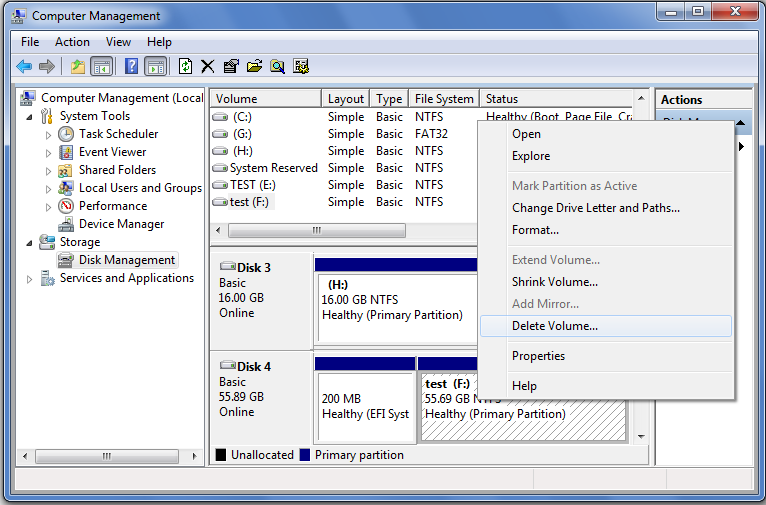 merge partitions step 3