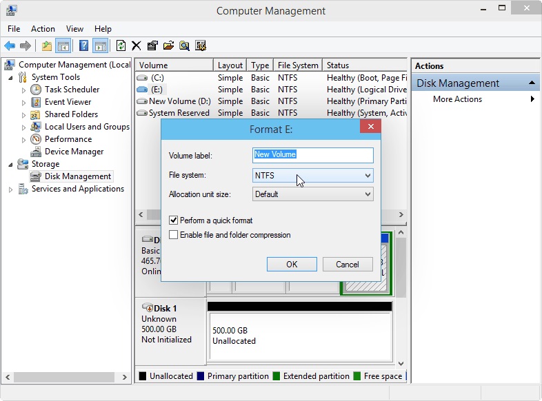 format partition on Windows 10 step 3