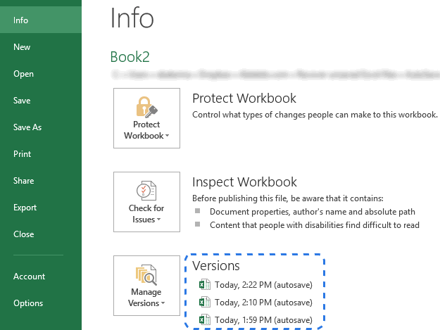 excel files recovery step 4