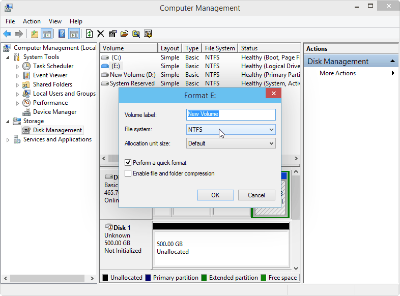 format hard drive step 4