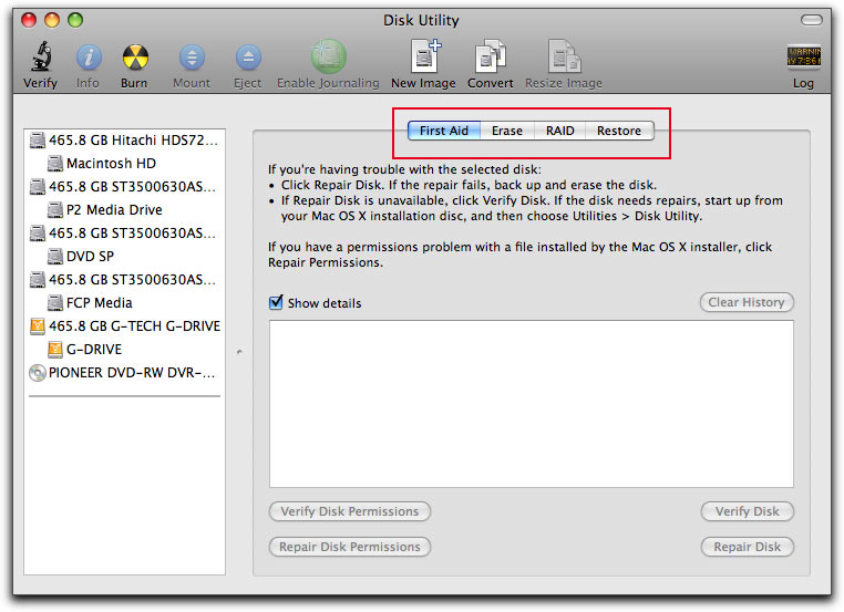 format partition on Mac OS X
