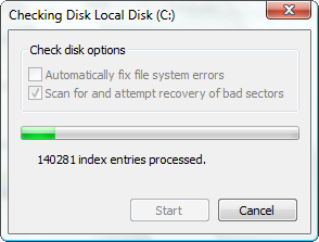 hard disk repair step 6
