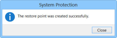 creat a system restore step 5