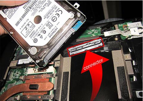 replace hard drive on windows Laptop step 2