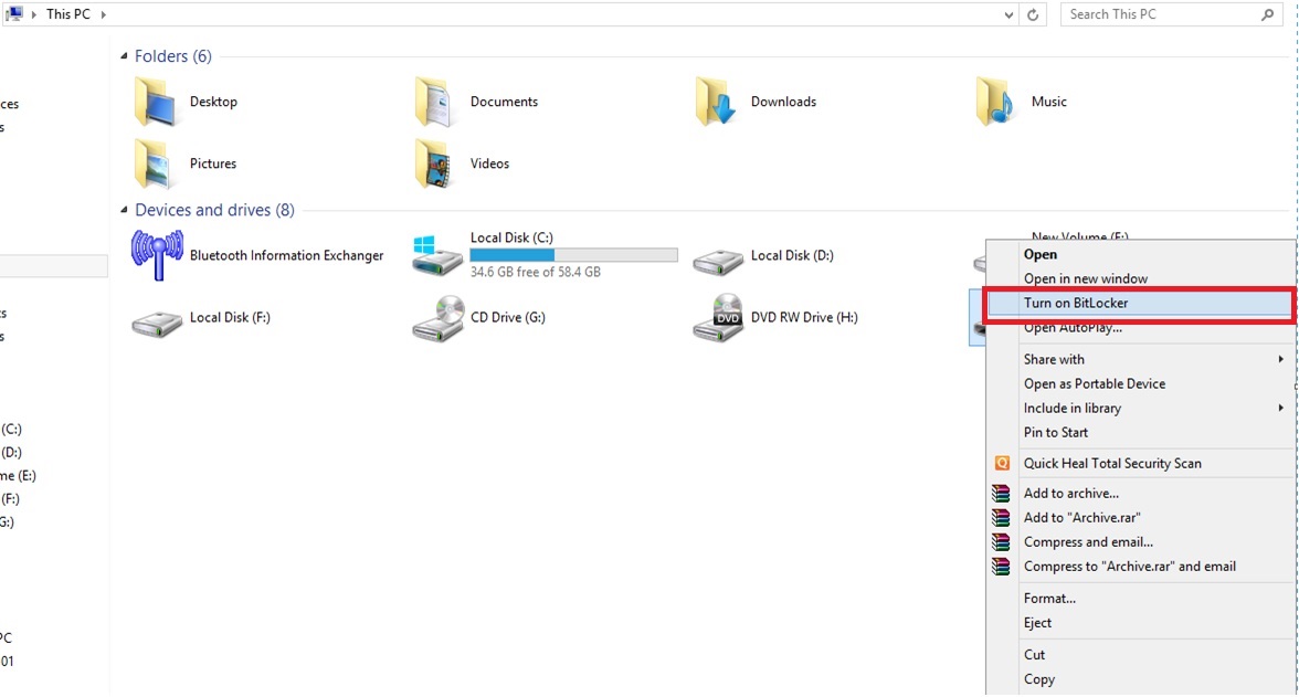 encrypt USB flash drive step 3