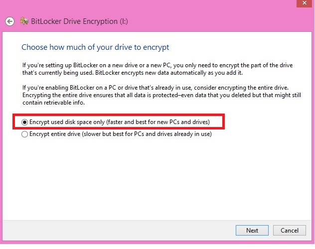 encrypt USB flash drive step 6