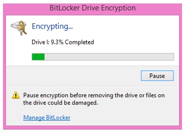 encrypt USB flash drive step 8