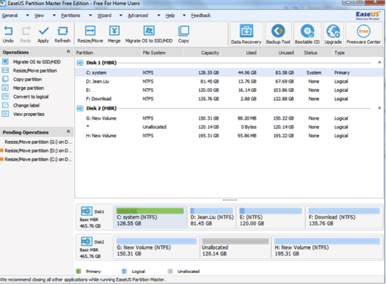 partition hard drive step 5