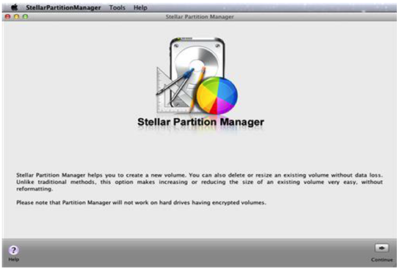 partition with stellar partition manager step 2