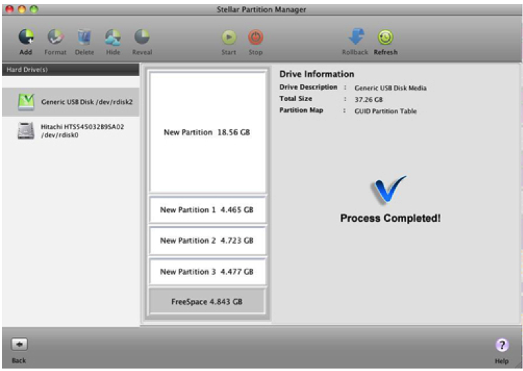 partition with stellar partition manager step 7