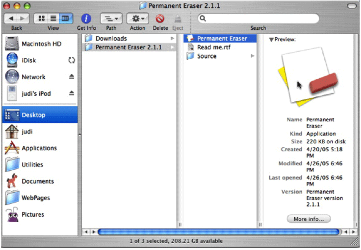 erase hard drive with Permanent Eraser