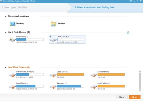 recover lost data easeus data recovery